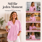 Damen-Bluse in Unifarbe mit Rüschenkragen