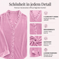 Damen-Bluse in Unifarbe mit Rüschenkragen