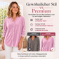 Damen-Bluse in Unifarbe mit Rüschenkragen
