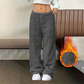 Thickened Warm Straight-Leg Pants