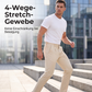 Dehnbare, taillierte Business-Hose für Herren