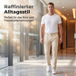 Dehnbare, taillierte Business-Hose für Herren
