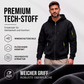 Herren-Cargo-Jacke mit durchgehendem Reißverschluss und Kapuze