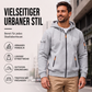Herren-Cargo-Jacke mit durchgehendem Reißverschluss und Kapuze