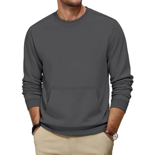 👕✨ Jetzt im Trend – Herren Freizeit Klassisches Rundhalspullover