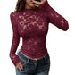📢🎉50%Rabatt!!!🛍️✨Elegante Langarm-Spitzenshirts für Damen