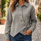 💎✨ Bestseller – Damen-Jacke mit diagonalem Knopfverschluss – bequem