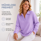 👚🧶 Jetzt im Trend – Waffelstrick-Oberteil – feminin und leicht