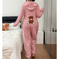 🧸✨ Jetzt im Trend – Kuschelige Wärme & süßer Komfort – Bären-Kapuzen-Overall