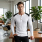 📢🎉50%Rabatt!!!🛍️✨Herren Henley-Shirt aus Waffelstrick im Color-Block-Design