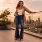 📢📢50%Rabatt!!!🎉✨Boho-bedruckte Retro-Schlagjeans für Damen