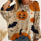 🎃✨ Bestseller –Damen-Halloween-Strickpullover im lockeren Schnitt mit Fledermausärmel