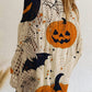 🎃✨ Bestseller –Damen-Halloween-Strickpullover im lockeren Schnitt mit Fledermausärmel