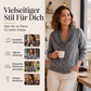 ✨ Neuheiten – Damen Strickcardigan mit Pelzkragen