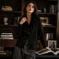 ✨ Neuheiten – Damen Strickcardigan mit Pelzkragen