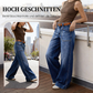 👖✨ Neuheiten – Damen High-Waist Weite Jeans