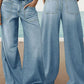 Damen High-Waist Weite Jeans