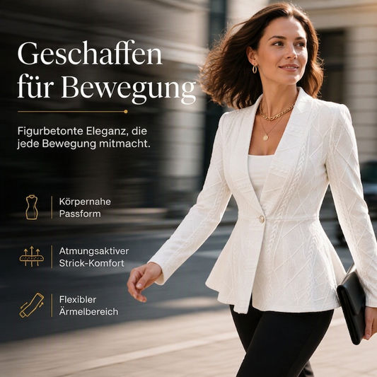 💎 Top-bewertet – Minimalistische Jacke aus strukturierter, einfarbiger Ware mit Knopfleiste vorne
