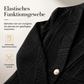 Minimalistische Jacke aus strukturierter, einfarbiger Ware mit Knopfleiste vorne