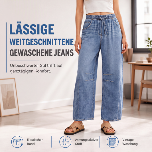 ⭐Bestseller – Legere Jeans mit weiter Passform für Damen