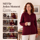 Strick-Cardigan mit Zopfmuster und Kapuze für Damen