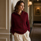 Strick-Cardigan mit Zopfmuster und Kapuze für Damen