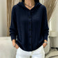 Strick-Cardigan mit Zopfmuster und Kapuze für Damen