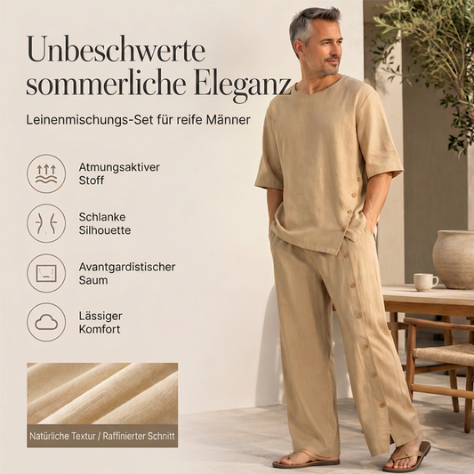 Zweiteiler für Herren: Freizeithemd und Hose