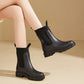 Wasserdichte, rutschfeste Stiefel mit dicker Sohle und mittlerem Schaft