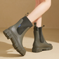 Wasserdichte, rutschfeste Stiefel mit dicker Sohle und mittlerem Schaft