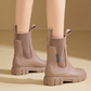 Wasserdichte, rutschfeste Stiefel mit dicker Sohle und mittlerem Schaft