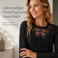 Langarm-T-Shirt für Damen mit Spitzen-Applikationen