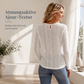 Langarm-T-Shirt für Damen mit Spitzen-Applikationen