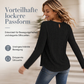 Langarm-T-Shirt für Damen mit Spitzen-Applikationen
