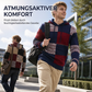 Herren-Casual-Kapuzenstrickpullover mit karierten Patchwork-Elementen