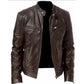 🧥 50% Rabatt | Markante Silhouette & moderner Leder-Look – Herren Stehkragenjacke