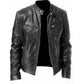 🧥 50% Rabatt | Markante Silhouette & moderner Leder-Look – Herren Stehkragenjacke