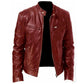 🧥 50% Rabatt | Markante Silhouette & moderner Leder-Look – Herren Stehkragenjacke
