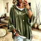 ✨ 50% Rabatt | Lässiger Komfort trifft edlen Samt-Look – Damen Sweatshirt