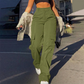 👖 50% Rabatt | Optisch längere Beine & praktische Cargo-Taschen – Damen High-Waist Hose