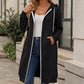 📢📢50%Rabatt!!!🎉✨Lange Kapuzenjacke mit Reißverschluss für Damen