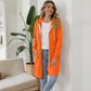 📢📢50%Rabatt!!!🎉✨Lange Kapuzenjacke mit Reißverschluss für Damen