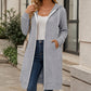 📢📢50%Rabatt!!!🎉✨Lange Kapuzenjacke mit Reißverschluss für Damen