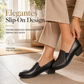 📢📢50%Rabatt!!!🎉💥 Halber Preis🎯 Retro-Slip-On-Pumps mit Blockabsatz – bequem & vielseitig
