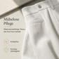 Damen-Cord-Hochbund-Hosen mit weitem Bein