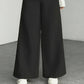 Damen-Cord-Hochbund-Hosen mit weitem Bein