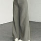 Damen-Cord-Hochbund-Hosen mit weitem Bein