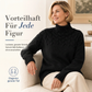 Legerer Strickpullover mit Rollkragen in Unifarbe