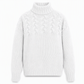 Legerer Strickpullover mit Rollkragen in Unifarbe