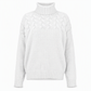 Legerer Strickpullover mit Rollkragen in Unifarbe